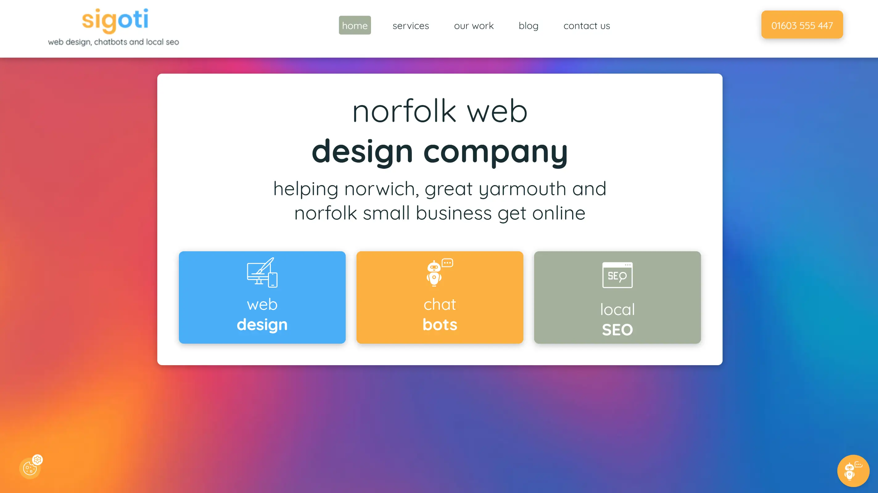 Soanes Signs of Norwich - Affordable web design & local SEO - Work Example 1
